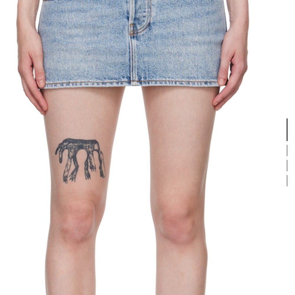 Blue Denim Mini Skirt Alexander wang